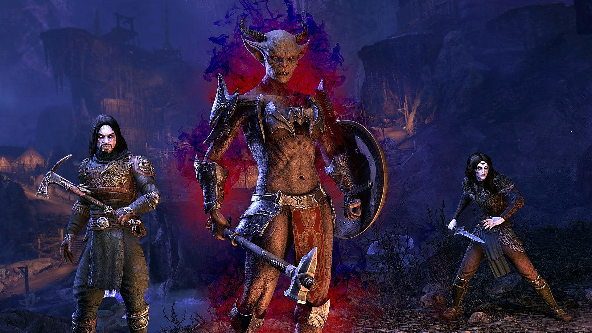 Vampires of Tamriel, all descended from Molag Bal's original Blood Curse.